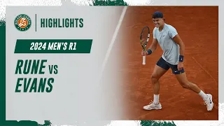 Rune vs Evans Round 1 Highlights | Roland-Garros 2024