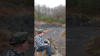 fireing a 60 mm mortar