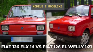 Porównanie prawdziwego Fiata 126elx do modelu Fiata 126el od Welly 1:21
