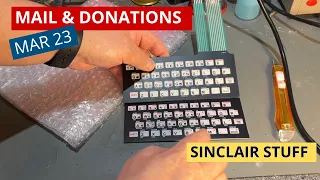 Mail and donations  - March 2023 - Sinclair ZX81 stuff, LED-panels, retro watch, chips, Atari games