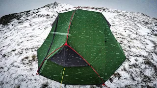 Solo camping in snow & wind - Wild Country Panacea TESTED