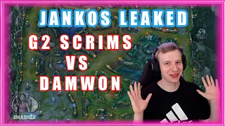 G2 Jankos LEAKED G2 Scrims vs Damwon