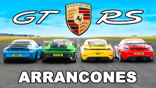 Porsche 911 GT3 RS vs GT4 RS vs GT3 vs GT4: ARRANCONES