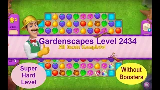 Gardenscapes Level 2434 - [2021] [HD] solution of Level 2434 on Gardenscapes [No Boosters]