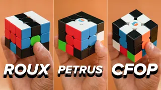 How to SOLVE Magic Cube 3x3: 5 METHODS for speedsolving: CFOP / ROUX / PETRUS / ZZ / ZB