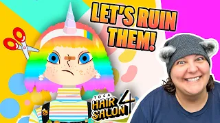 Outrageous Hairstyles In This Makeover Game