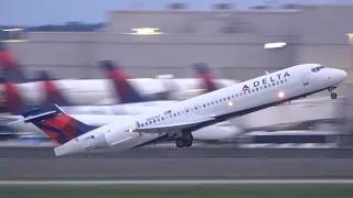 Plane Spotting Atlanta Hartsfield-Jackson Airport 22-8-2022 | Delta 717 & 757 Galore!