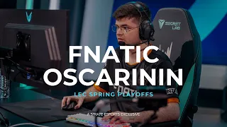 "My goal is to be the best Top Laner in the world" Fnatic Oscarinin | LEC Spring Playoffs 2024