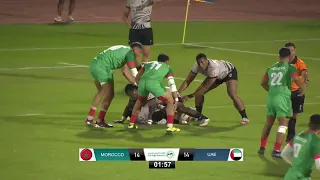 RUGBY ARAB/RESUME FINAL CHAMPIONNAT ARABE A 7 /ARABIE SAUDITE 2024/ MAROC 19-14 UAE