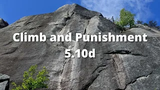 Climb & Punishment 5.10d - Squamish Trad Climbing