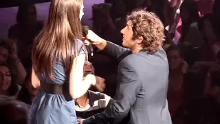 Josh Groban with Maude!! Straight to you world tour, Montreal, Canada