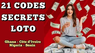 [CODE SECRET] LES 21 CODES SECRETS LOTO GHANA - CÔTE D'IVOIRE NIGERIA - BÉNIN