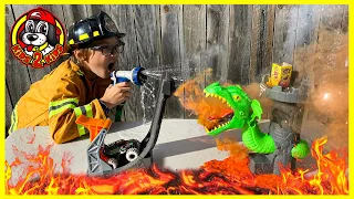 Monster Jam & Hot Wheels Monster Trucks HARDEST OBSTACLE COURSE! 🔥 DUELING DRAGON FIREWORKS RESCUE