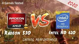AMD Radeon 530 Vs Intel HD 620 Graphics 2020!