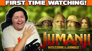 JUMANJI: WELCOME TO THE JUNGLE (2017) Movie Reaction! | FIRST TIME WATCHING!