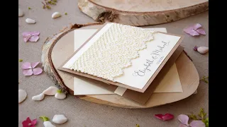 Pocket Lace Wedding Invitations