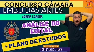 Urgente! Concurso Câmara de Embu das Artes - Vários Cargos - Análise do Edital