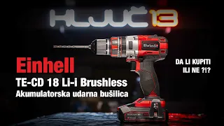 Einhell TE CD 18 Li i BL Aku udarna bušilica / Ključ 13