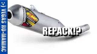 How to Crack open and REPACK a FMF powercore 4 Dirtbike Exhaust