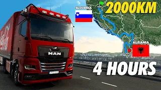 ETS2 Longest Delivery in West Balkans DLC (Slovenia to Albania) | Euro Truck Simulator 2