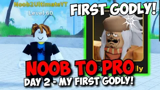 Noob To Pro Day 2 - Getting OUR FIRST GODLY! | Ultimate Tower Defense