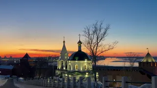 Beautiful Spring Sunset in Nizhny Novgorod🌅🕊️| aesthetic and Chill evening 🦋✨