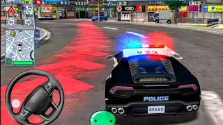 Police Sim 2022 Simulator - Lamborghini Huracan Police Car Chasing Thief - Android Car Gameplays #32