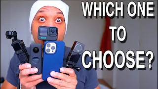 Best Vlog Camera For You to Buy? Dji Action 2 vs iPhone 13 Pro vs Dji Pocket 2 vs GoPro Hero 10