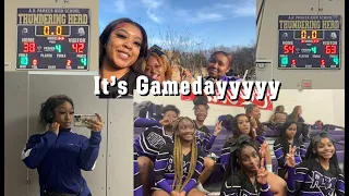 GAMEDAY VLOGGG: GRWM,+ CHEER, SCHOOL,ETC: Basketball Edition!!!