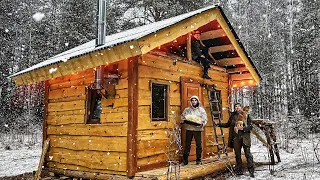 Built BIG CABIN for FORESTER | ANCIENT BEEKEEPING | OLD RECIPE FOR FOOD IN A LOG