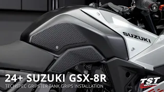 How to Install TechSpec Gripster Tank Grips on 2024+ Suzuki GSX-8R by TST Industries