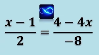 19. Equations division: infinite solutions