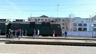 Первое Full HD 1080p ВЛ82м-060 с пассажирским поездом Москва-Полтава