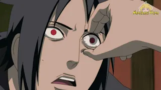 Sasuke ficou com medo de ver Itachi querendo tirar o olho do Sharingan - Sasuke vs Itachi