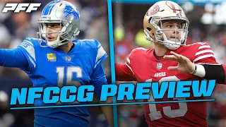 Lions vs. 49ers NFC Conference Championship Game Preview | PFF