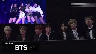 BTS reaction to BLACKPINK SBS 2017 AS IF IT'S YOUR LAST