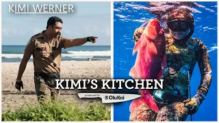 Kimi's Kitchen featuring Kimi Werner and Zavier Cummings. Presented by @OluKai