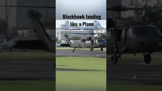 Blackhawk landing like a plane at Isla Grande ,Puerto Rico. #shorts  #shortsvideo