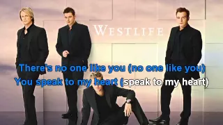 Westlife - If I let you go  karaoke with lyrics