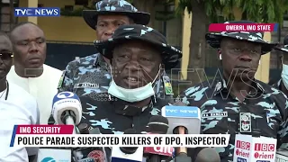 Police Parade Suspected Murderers Of DPO And Inspector In Imo State