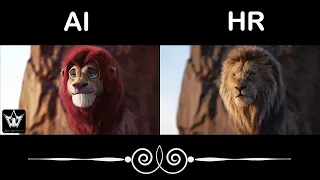 I used AI to fix the Lion King - The Comparison Video