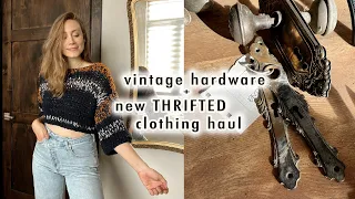 vintage hardware for our home + thrifted clothing haul! | XO, MaCenna Vlogs