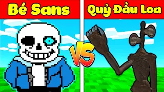 JAYGRAY THỬ THÁCH TRIỆU HỒI BÉ SANS TIÊU DIỆT QUỶ ĐẦU LOA TRONG MINECRAFT*SCP 6789 CHỈ LÀ NOOB GÀ