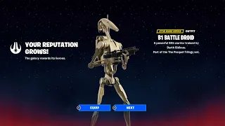 STAR WARS B1 BATTLE DROID SKIN RELEASE DATE IN FORTNITE ITEM SHOP 2023!