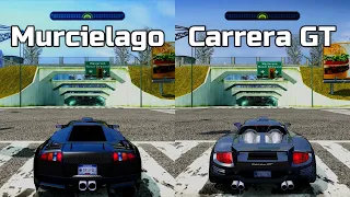NFS Most Wanted: Lamborghini Murcielago vs Porsche Carrera GT - Drag Race