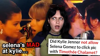 Selena GOSSIPS About Kylie & Timothée at The Golden Globes 2024...