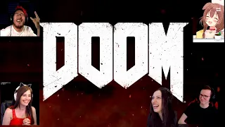 DOOM 2016 opening intro best reactions || Gamers react to DOOM 2016 opening introduction