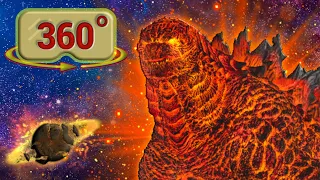 360 / VR  Super Massive Solar Godzilla Wakes Up After 10 Million Years