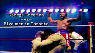 Foreman Beat Up Five Guys In One Night | 26 April 1975 | HIGHLIGHTS HD [60fps]