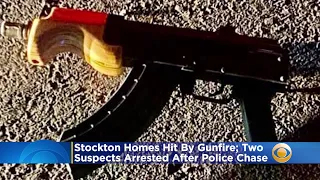 2 Stockton Homes Hit By Gunfire; Police Arrest 2 Suspects After Chase